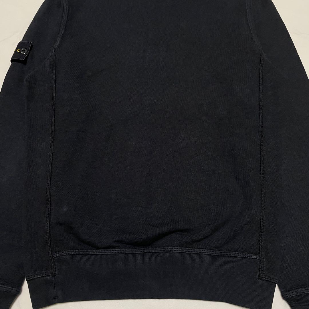 STONE  コットン　クルーネック　トレーナー　ブラック　Sサイズ