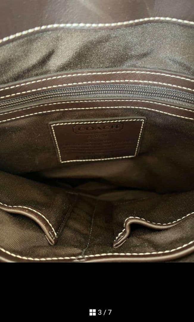 COACH シグネチャー、メッセンジャーショルダーバッグ