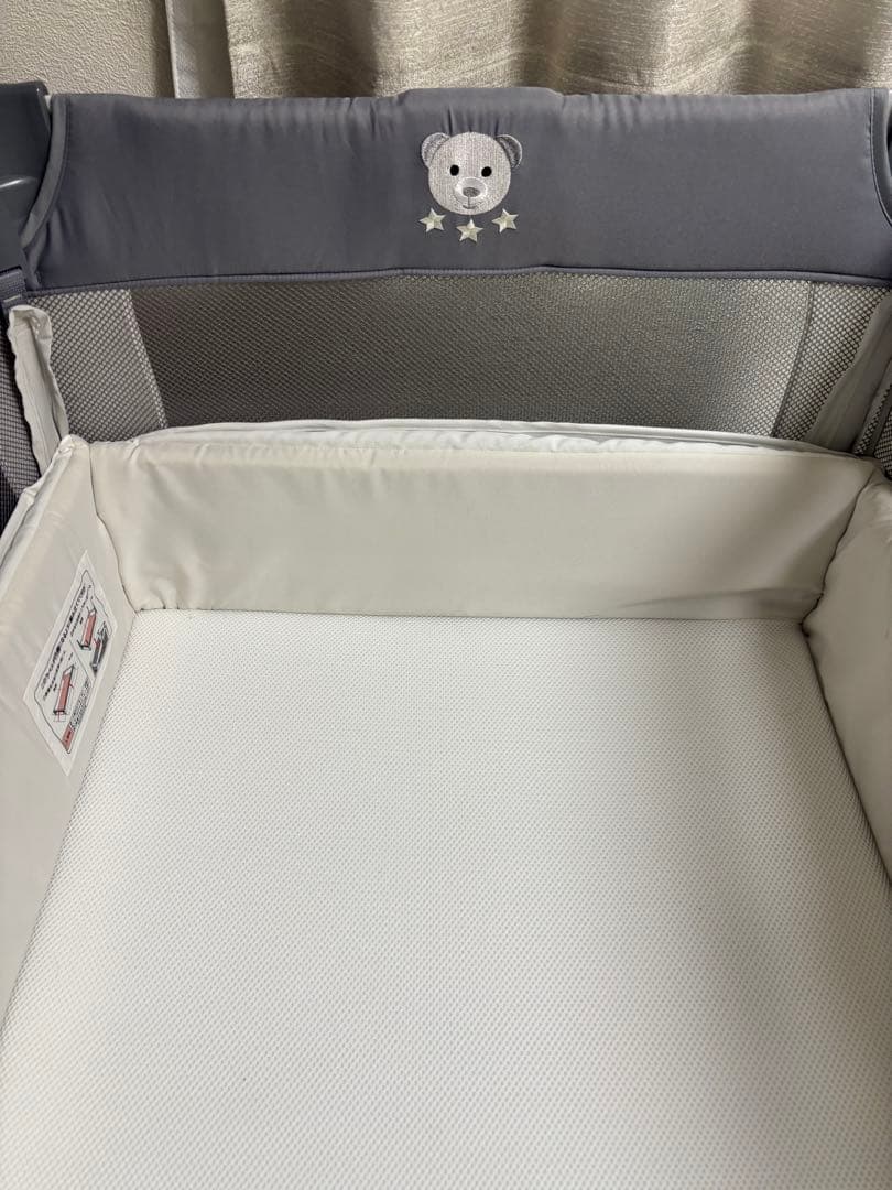 Aprica アップリカ　ココネルエアー ABグレーベアー　ベビーベッド