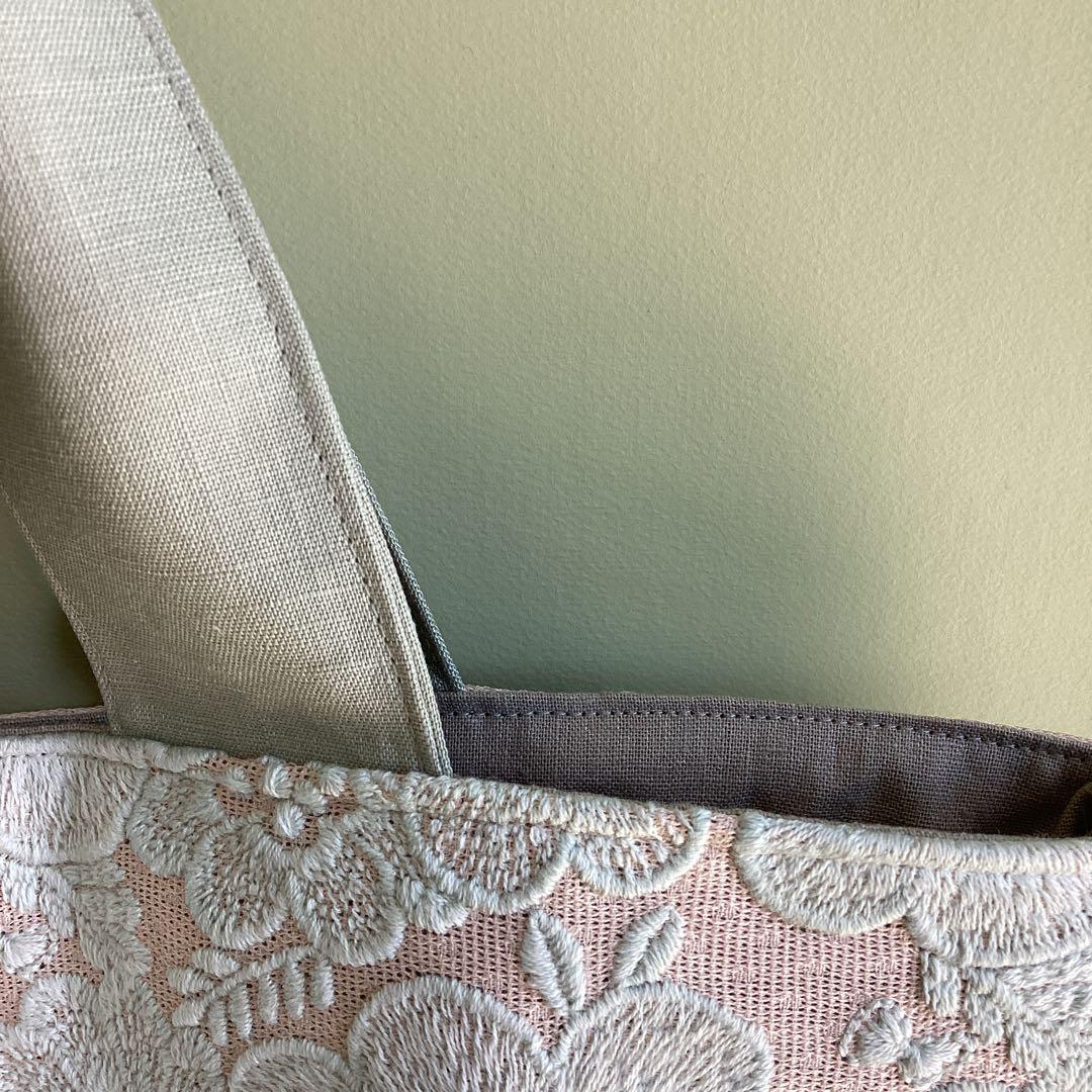 ミナペルホネンスマイルフラワー pink beigeトートバッグハンドメイド