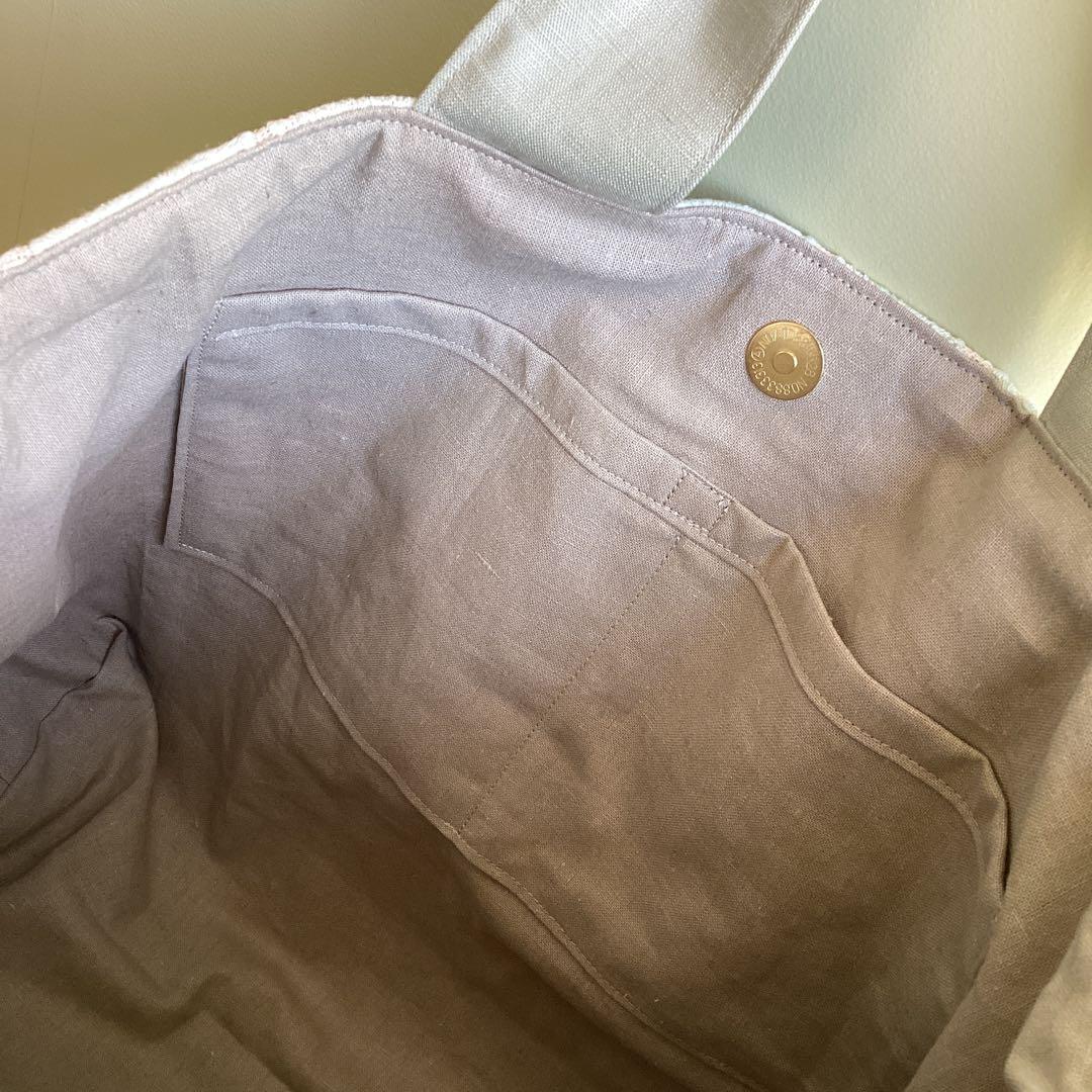 ミナペルホネンスマイルフラワー pink beigeトートバッグハンドメイド