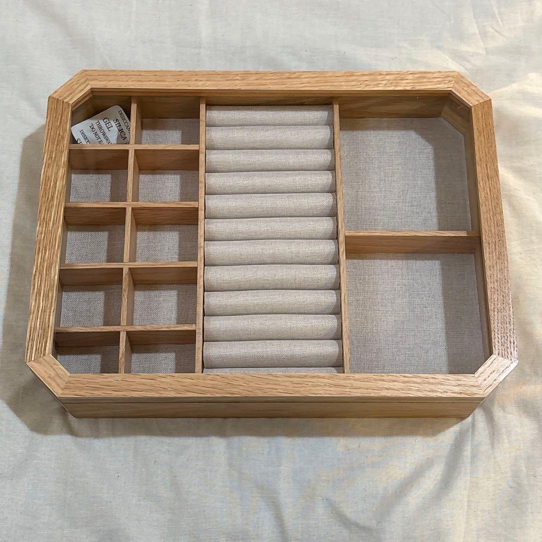 未使用 ✏︎ ZARA  ウッドジュエリーボックス アクセサリーケース