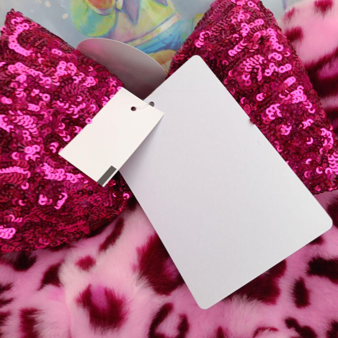 10/16発売【完売商品】ミニー ヒョウ柄 ファンキャップ ピンク