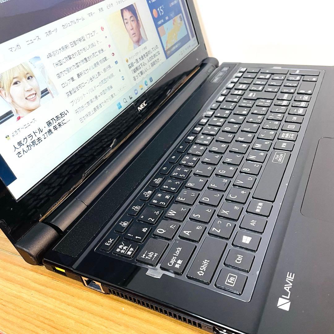 NECノートパソコンwindows11オフィス搭載テレワークカメラ