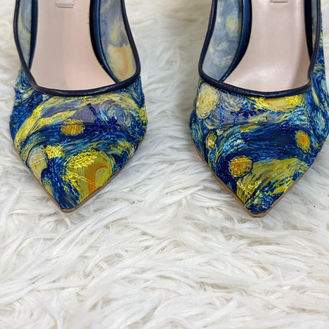 【希少/美品】DIANA ダイアナ 絵画 シリーズ ゴッホ 星月夜 レース