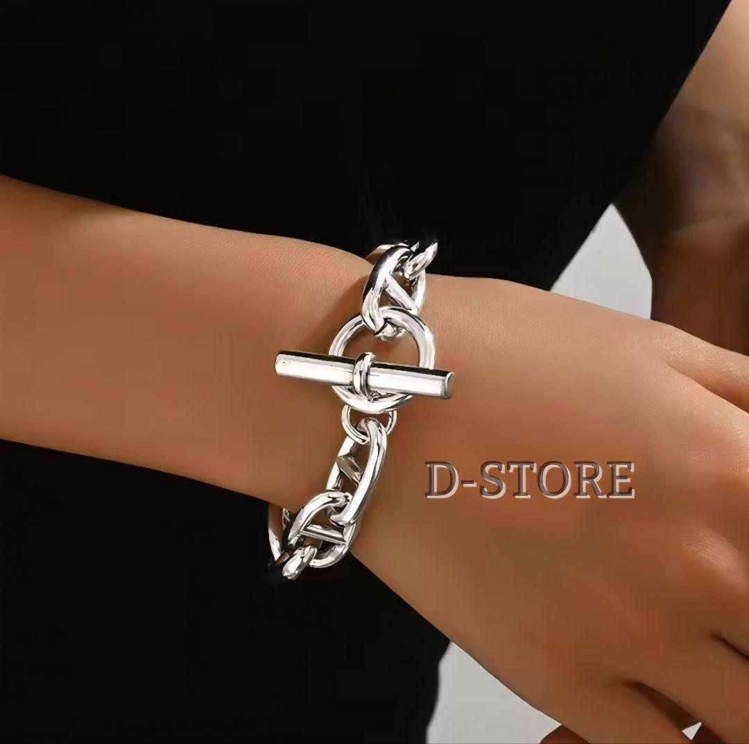 アンカーチェーン シルバー 925刻印 シェーヌダンクル ブレスレット TGM