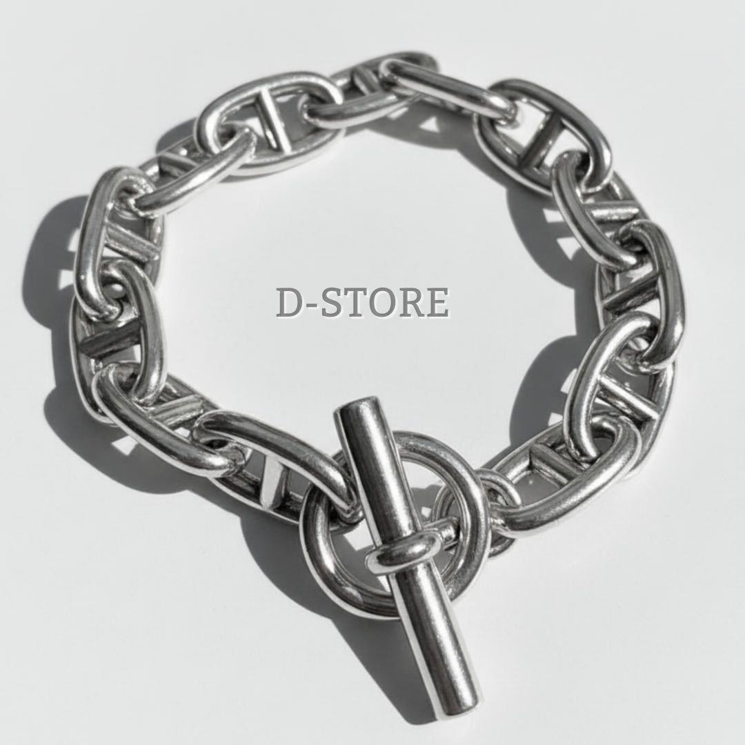 アンカーチェーン シルバー 925刻印 シェーヌダンクル ブレスレット TGM