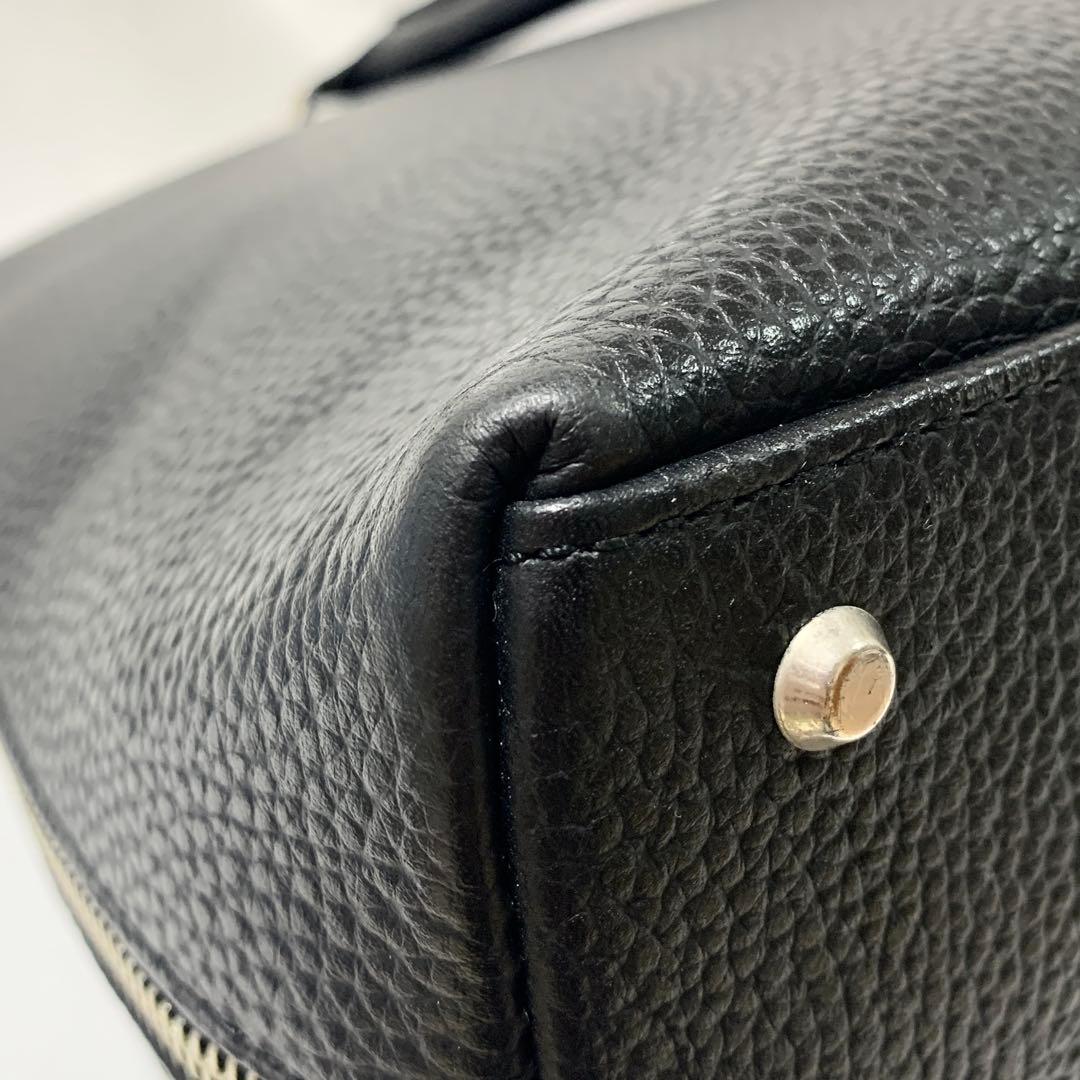 【近年モデル　A4収納可能】ユナイテッドアローズ　レザーラウンドブリーフケース