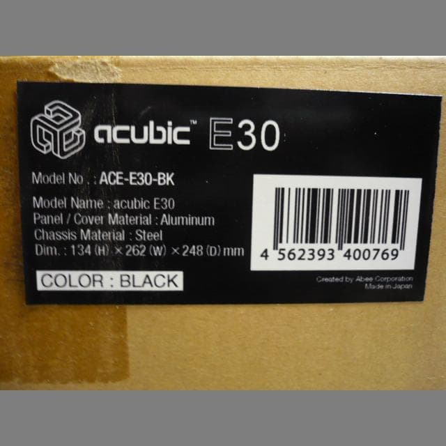 Abee acubic E30 黒　山洋電気ファン、延長ケーブル等をおまけで同梱