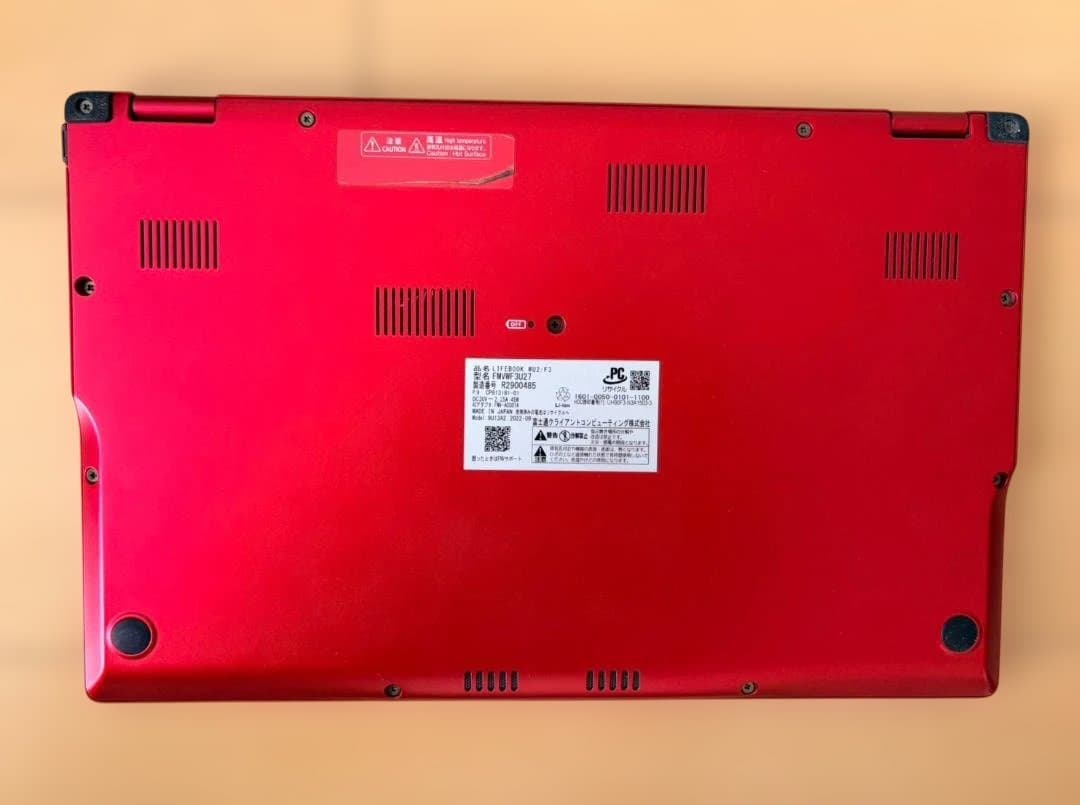 富士通 LIFEBOOK WU2/F3 レッド