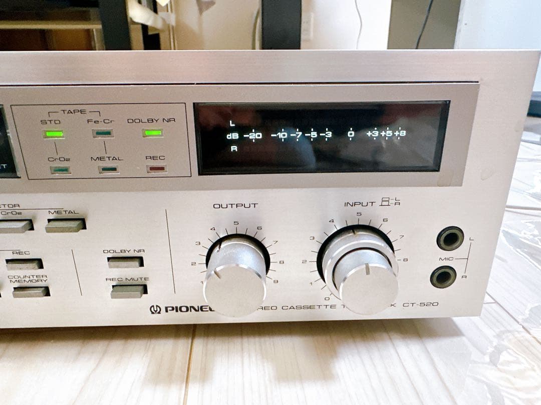 パイオニアステレオカセットデッキ「CT-520」　ジャンク品