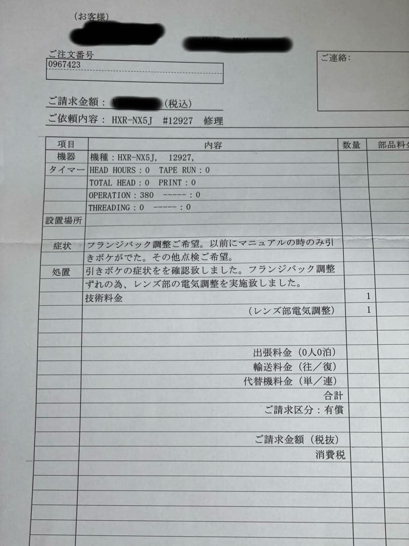 【大幅値下げ】HXR-NX5J+FMU128 ベストセラー機12年製 通電時間少