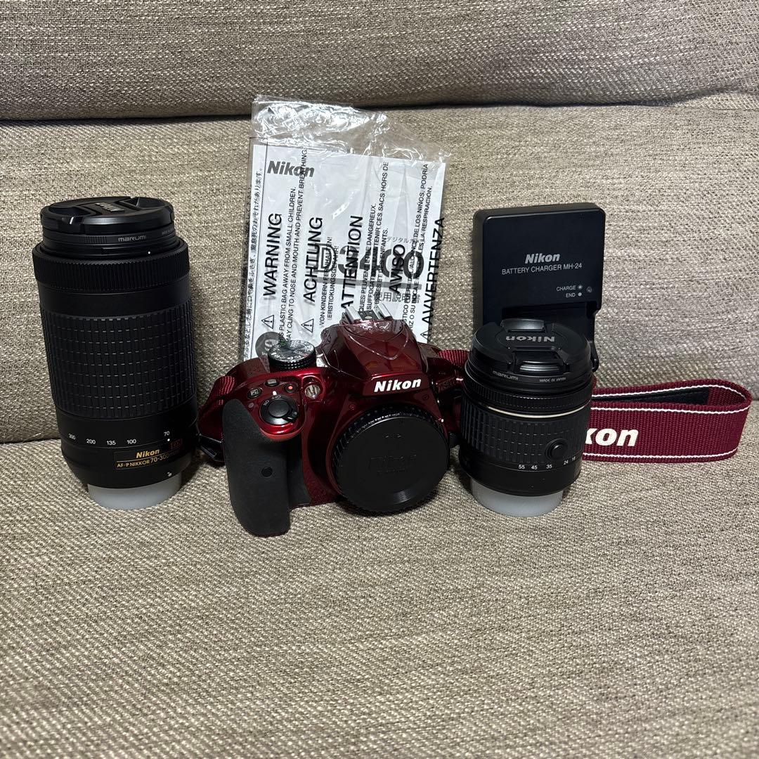 Nikon D3400 レッドWズームキット+ TRUCバッグ