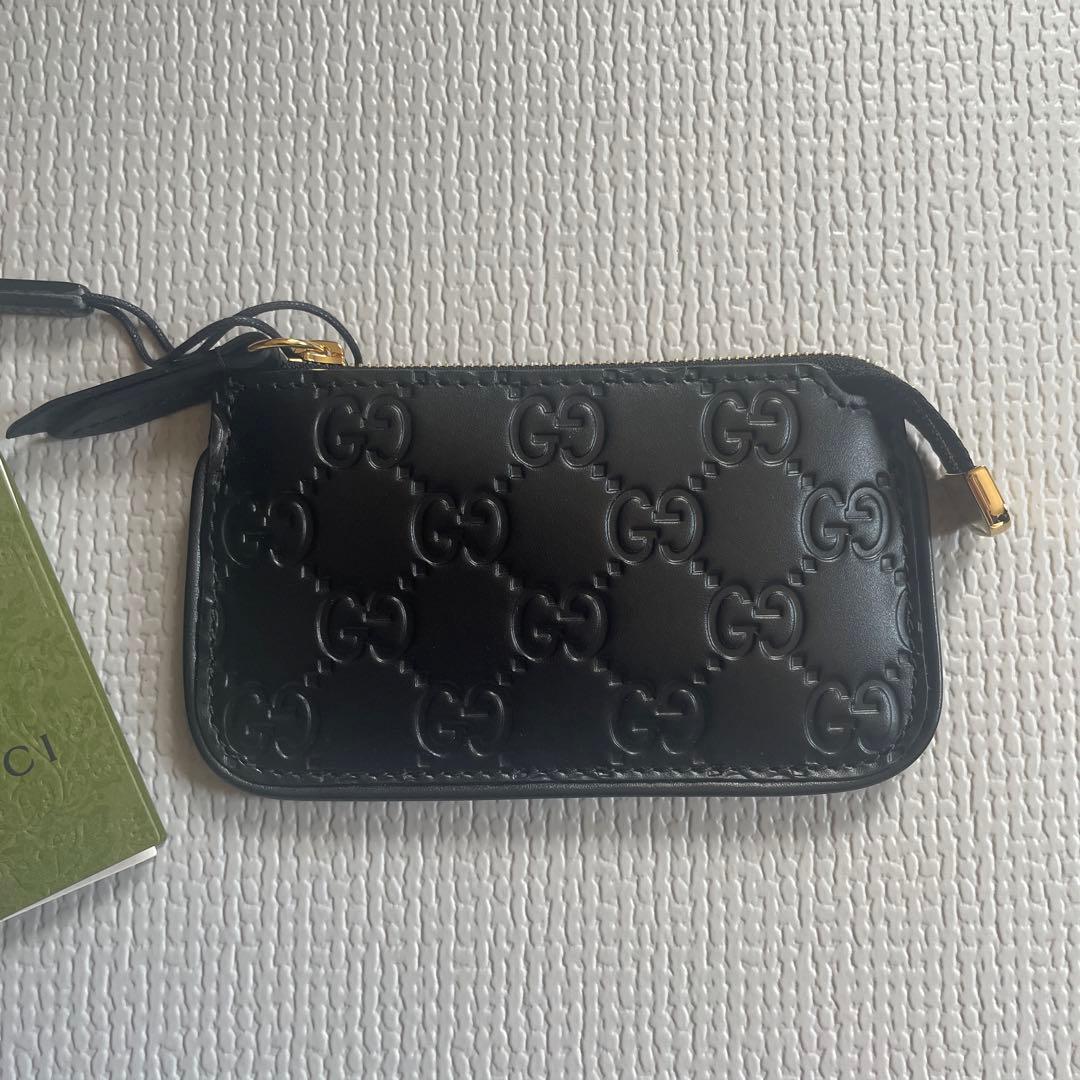 【新品未使用】GUCCI 財布 小銭入れ レザー キーリング付き ケース