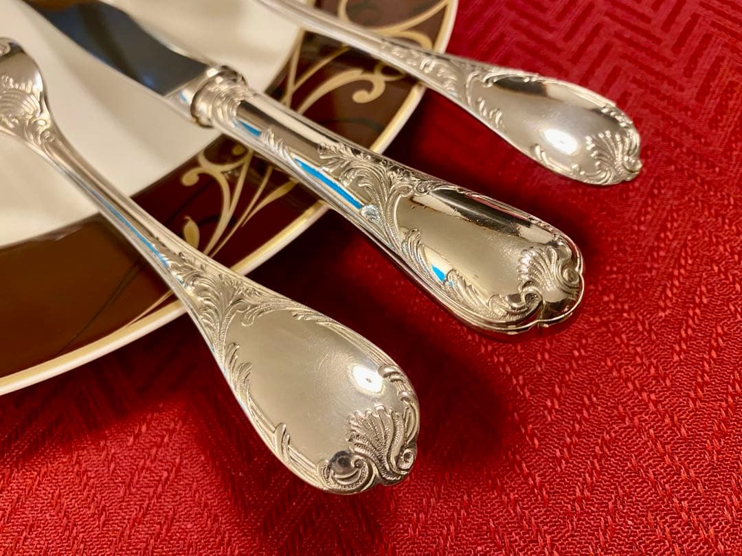 【ラス1☆やっぱりマルリー☆美品☆】クリストフル スタンダードカトラリーセット