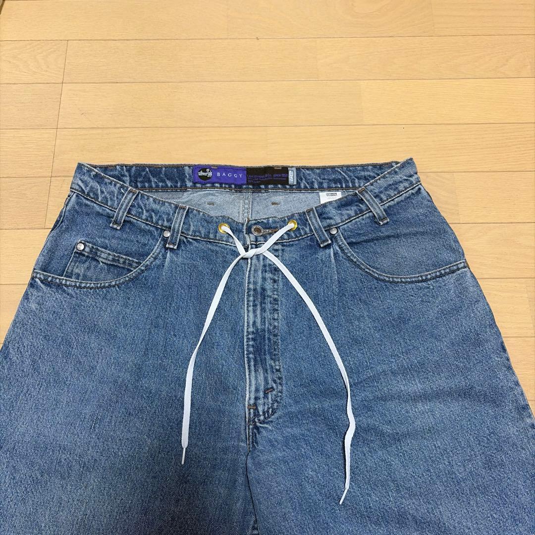 silvertab baggy w38 l30 ※紐内蔵