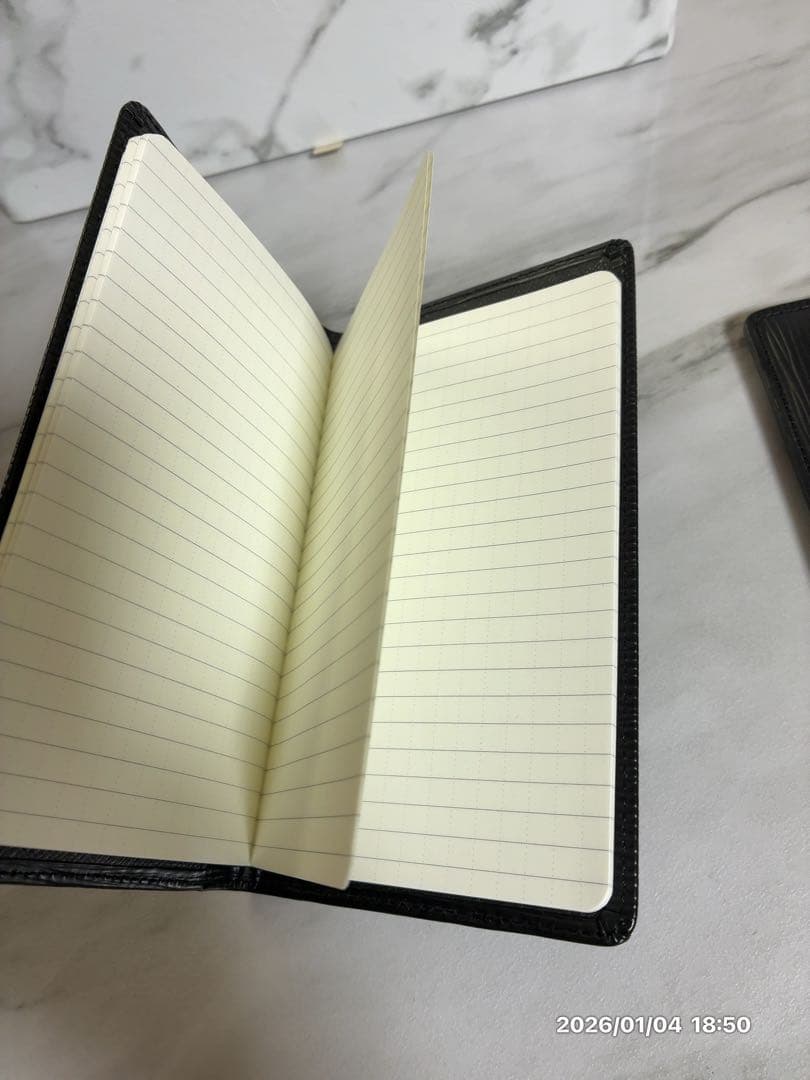 Louis Vuitton エピ　ブラック 黒　手帳　カバー　ノート付き