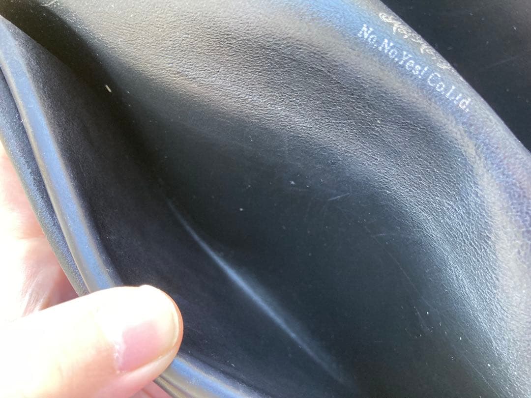 【希少】所作 コードバンの１枚革を折り紙のように折り込んだ長財布　定価10万円