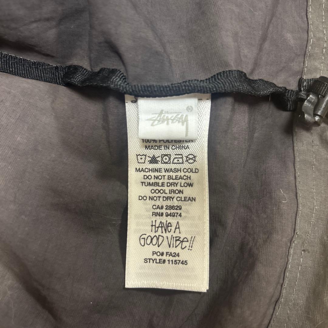 stussy シェルジャケット　グレー サイズS