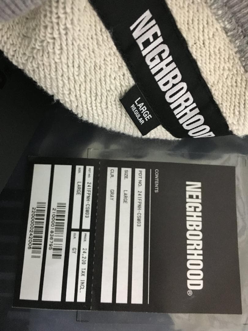 ネイバーフッド 24ss 新同タグ付き クラシック ロゴ スウェット