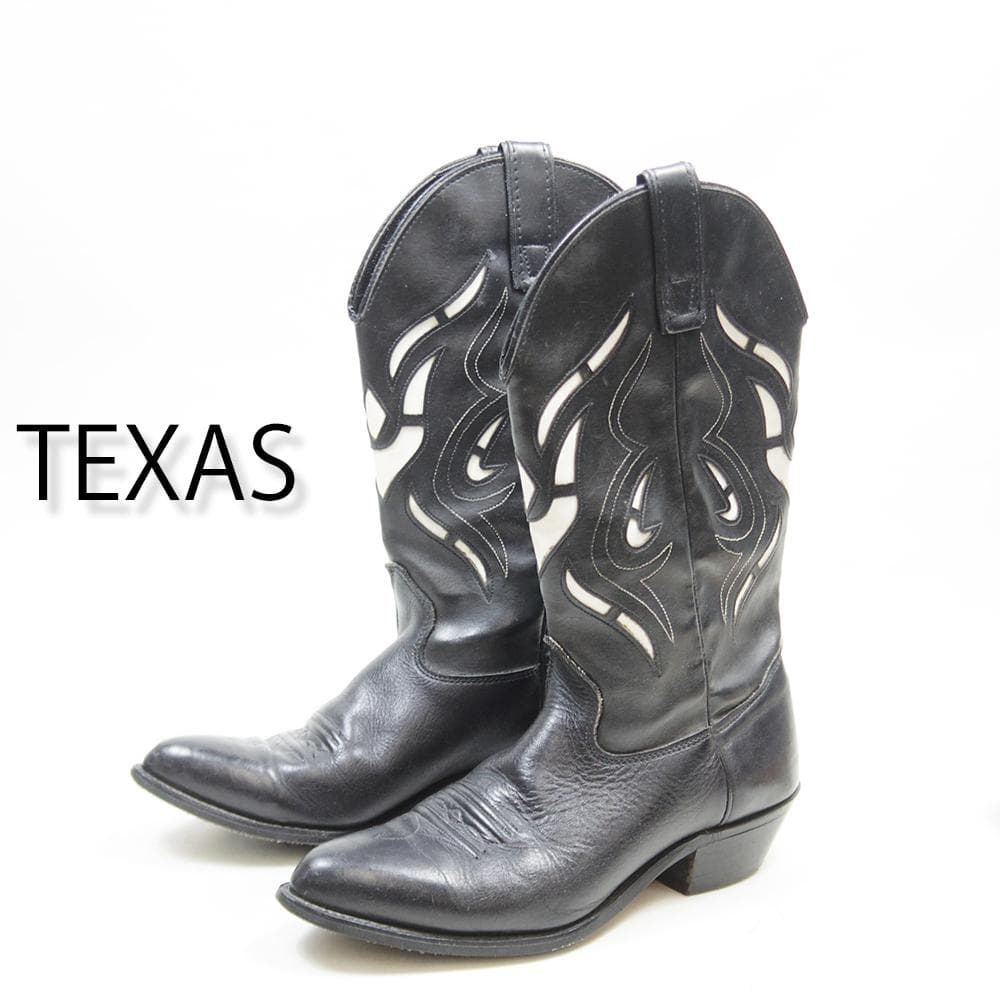 25cm　TEXAS　ウエスタンブーツ　2トーン　USA製　P3705