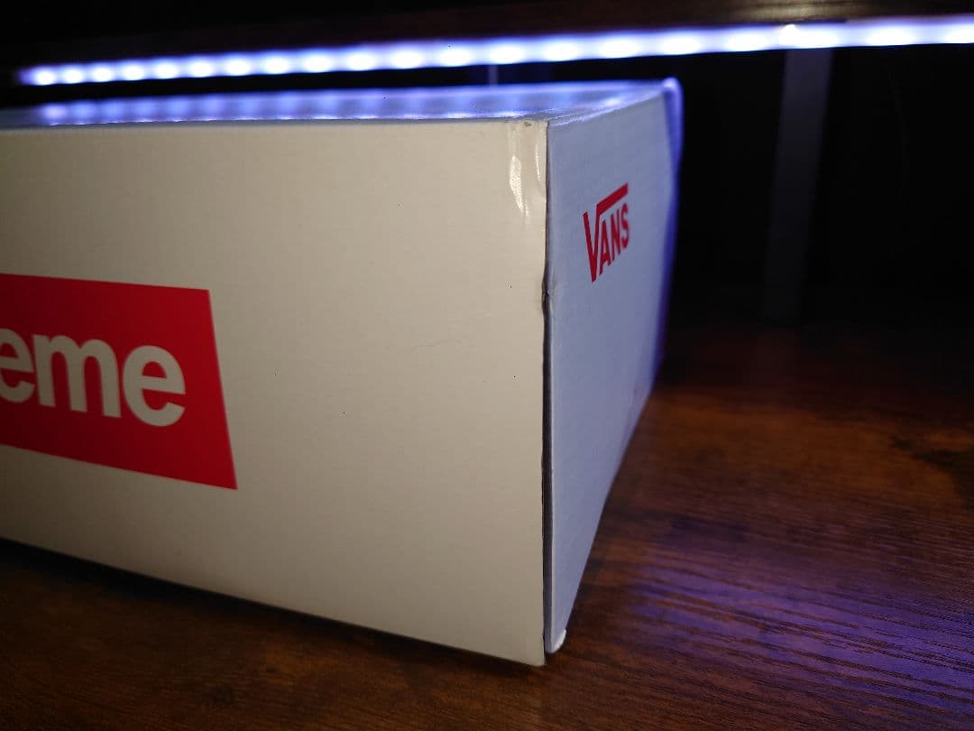 靴 Supreme Vans Leopard Old Skool Navy 27cm