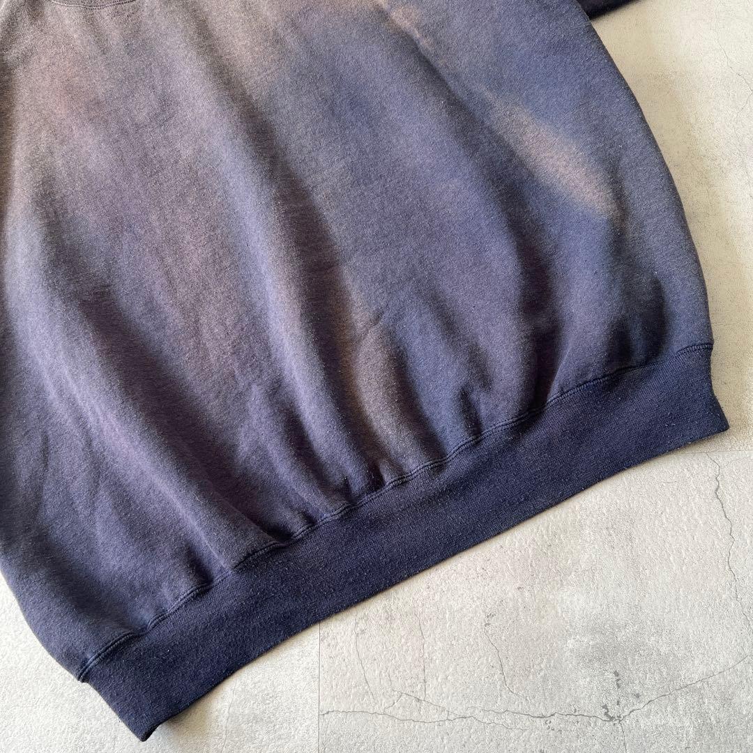 t*3様 一点物 Boro　鬼フェード　ボロ スウェット　褪色　ナス紺　グランジ