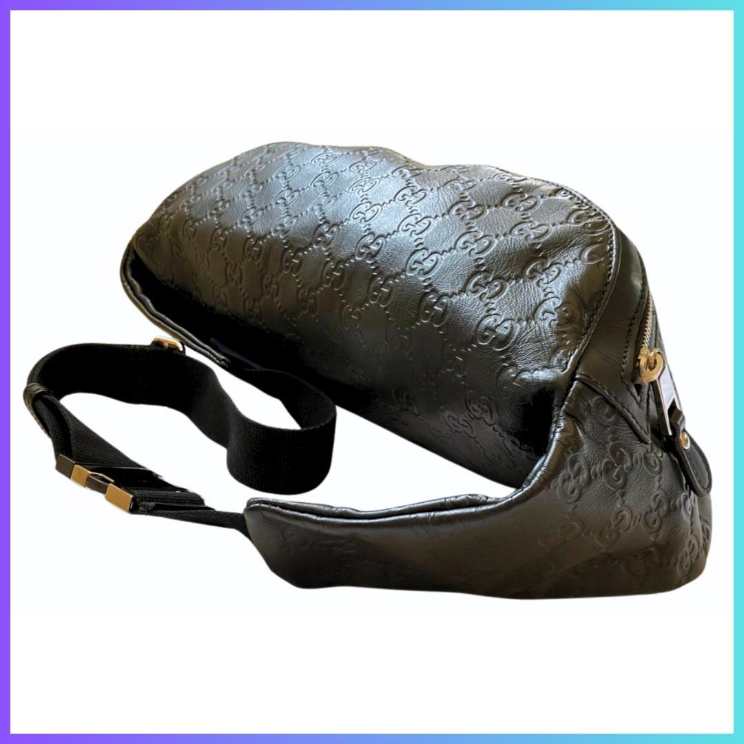Aliyさま専用　GUCCI グッチシマ レザー ボディバッグ 収納袋、箱付属