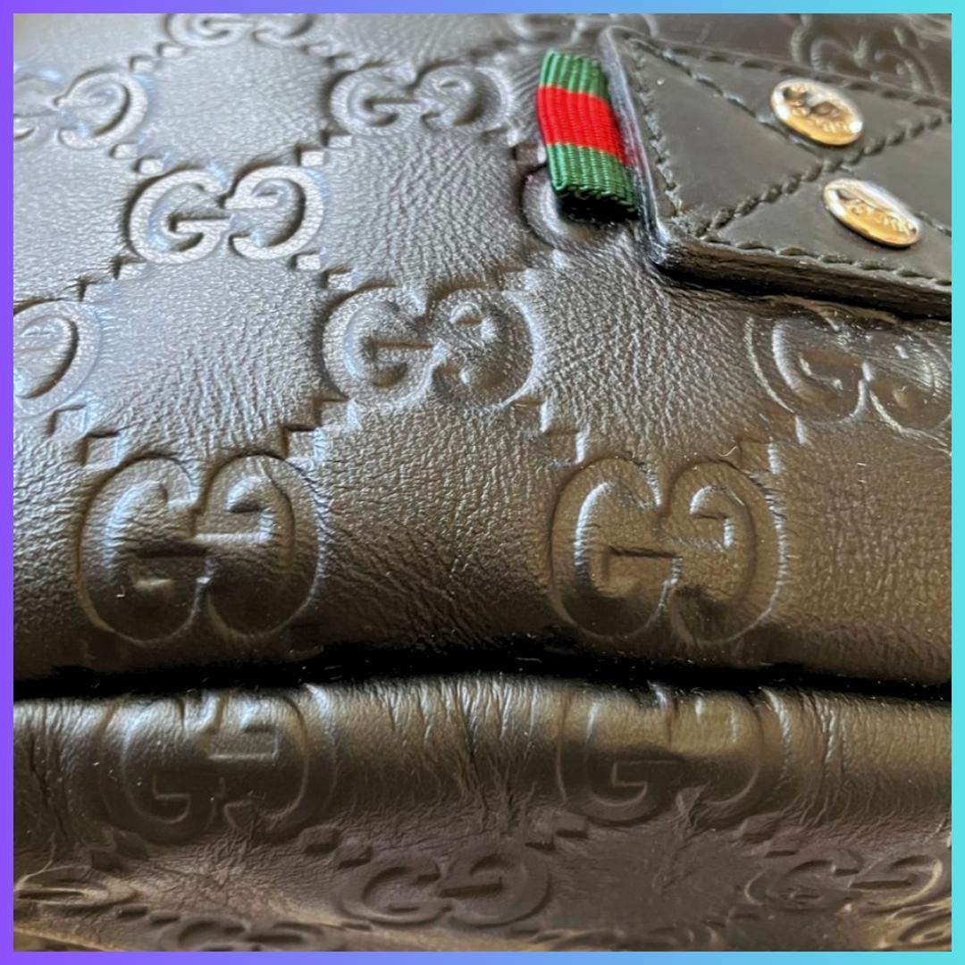 Aliyさま専用　GUCCI グッチシマ レザー ボディバッグ 収納袋、箱付属