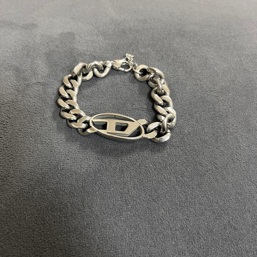DIESEL ステンレススチール チェーンブレスレット DX1413