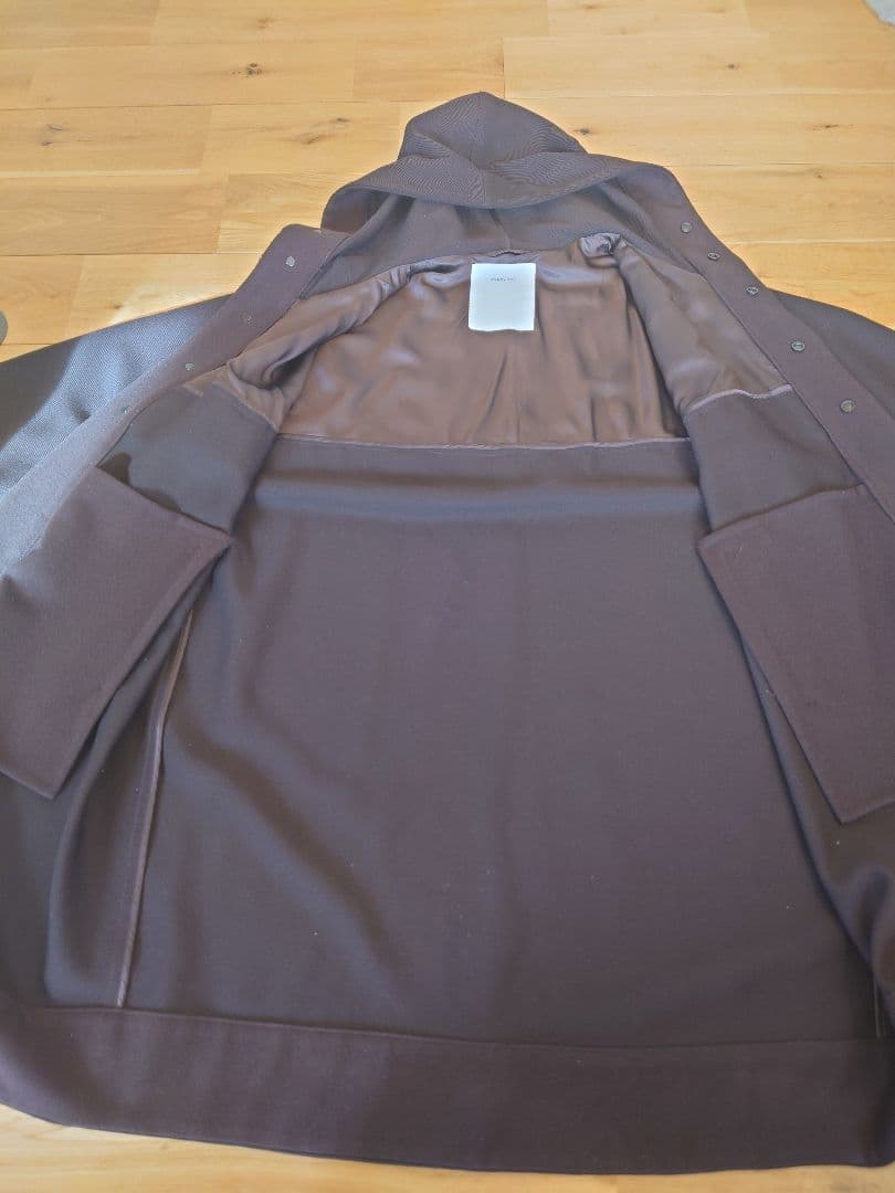 OVERCOAT 大丸製作所 2 フーデッドコート　ウール　サイズ1 ブラウン