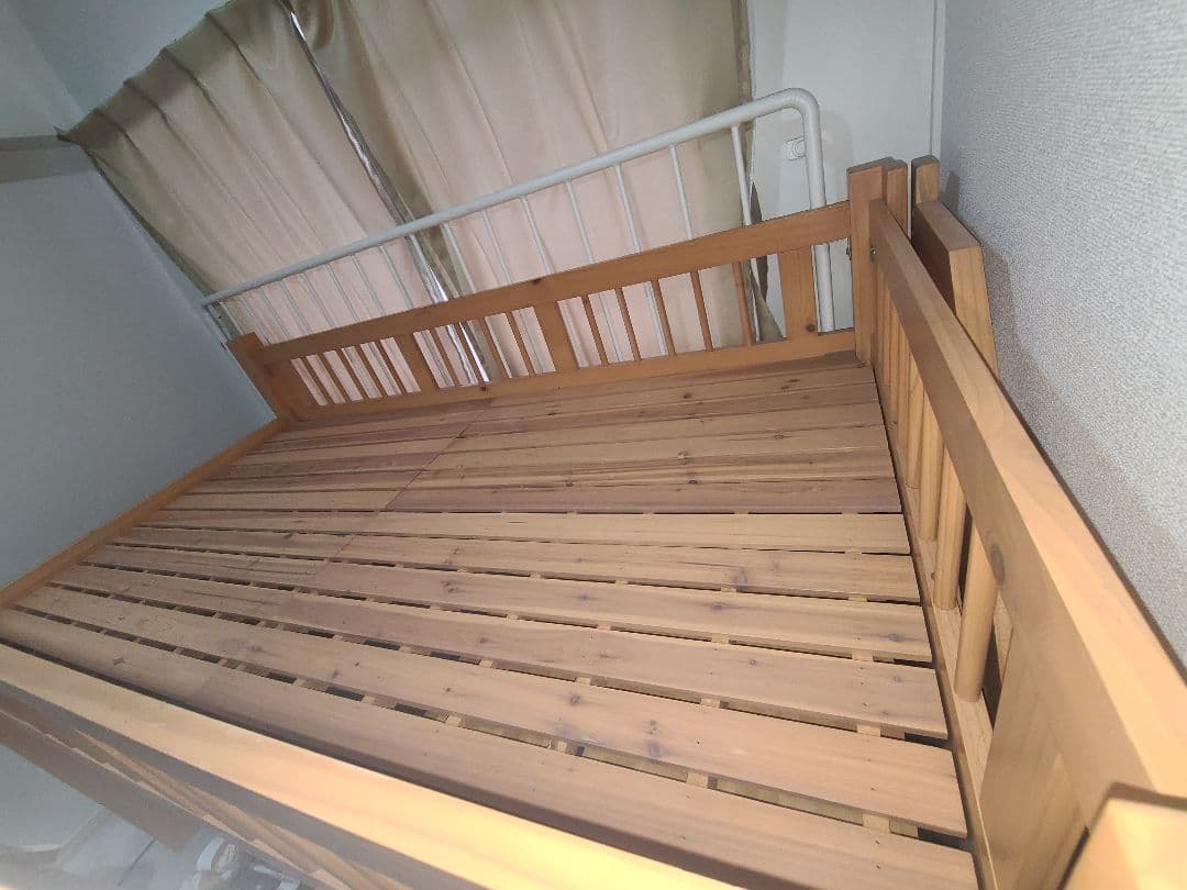 最終値下げ【大阪府堺市南区引取限定】木製ロフトシングルベッド+デスク+チェスト