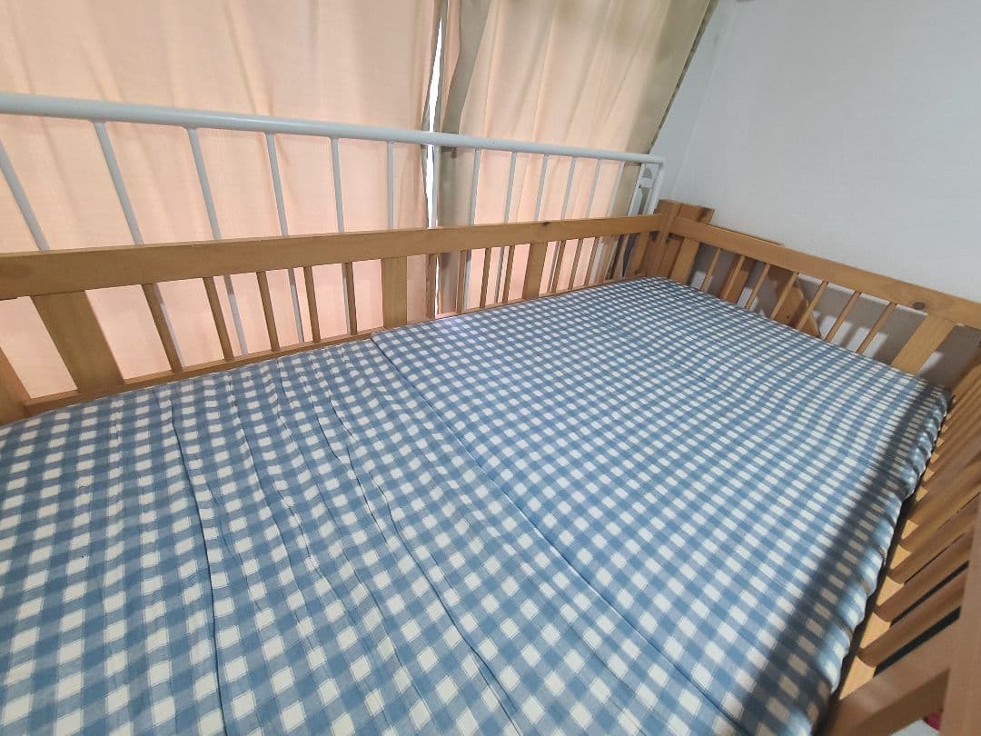 最終値下げ【大阪府堺市南区引取限定】木製ロフトシングルベッド+デスク+チェスト