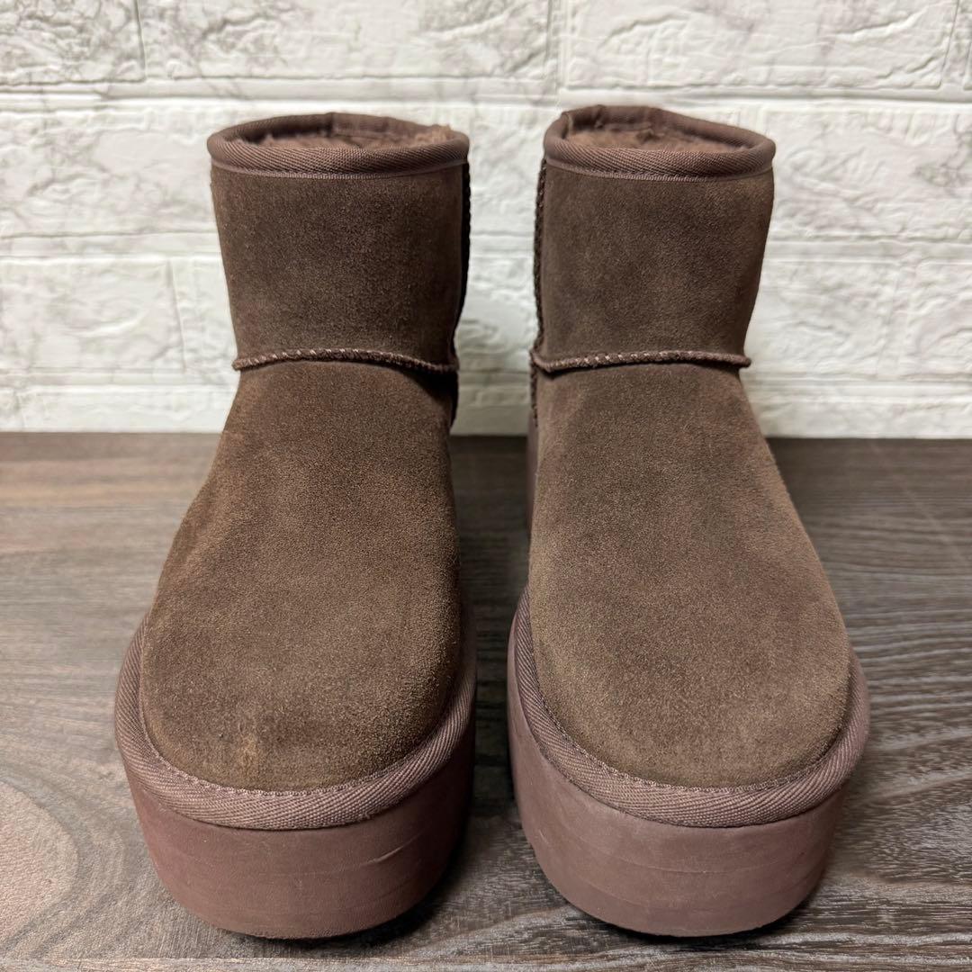 UGG クラシックミニ プラットフォーム ブラウン 25cm