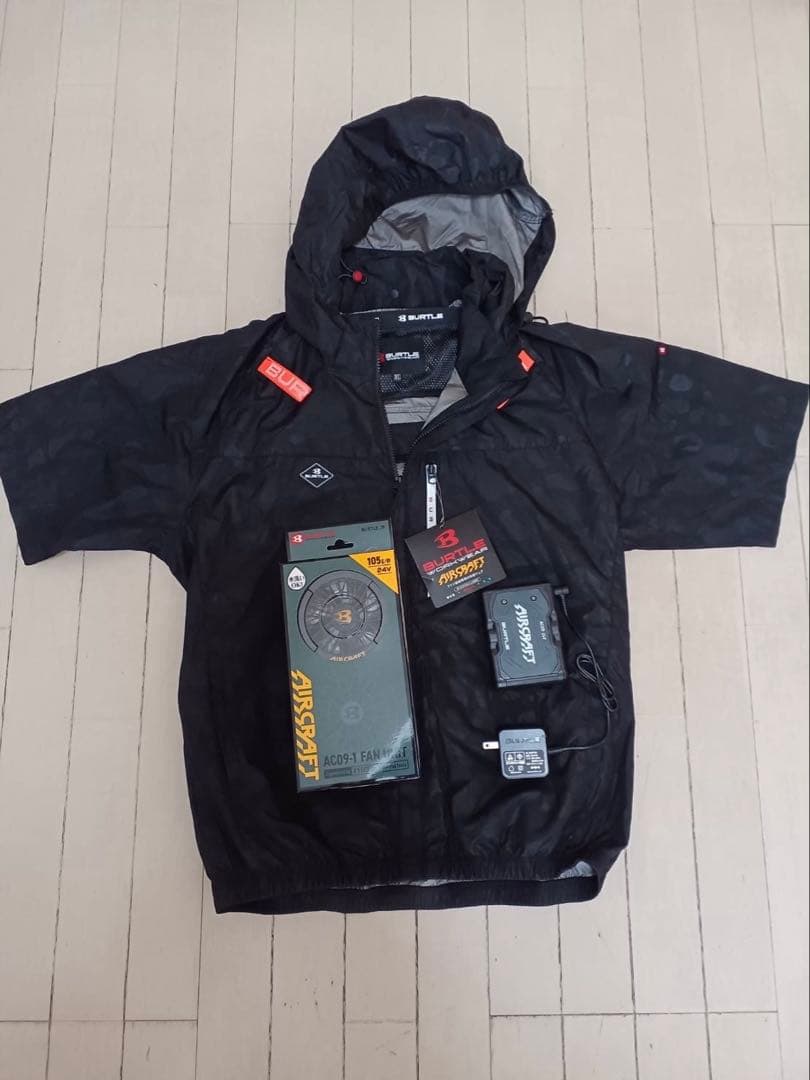 タイムセール中‼️ バートル半袖空調服AC2066 サイドファンバッテリーSET