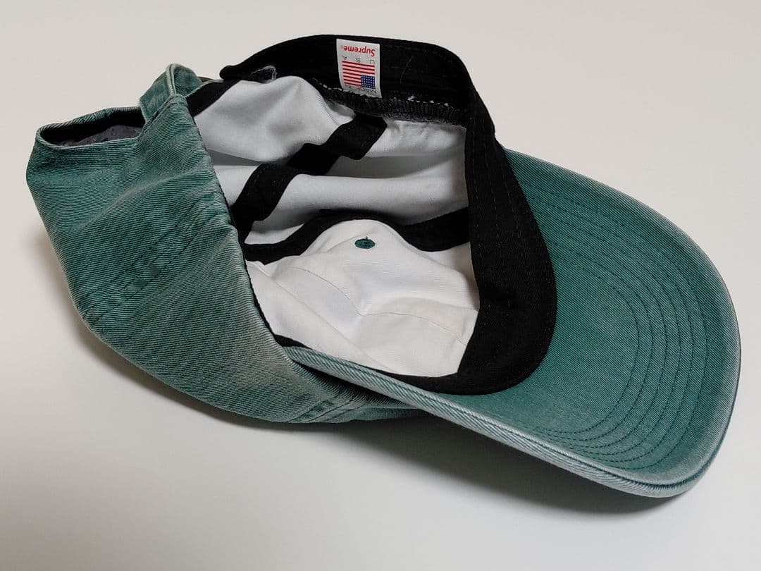 極美品　Supreme　Pigment　S Logo　6-Panel　Green
