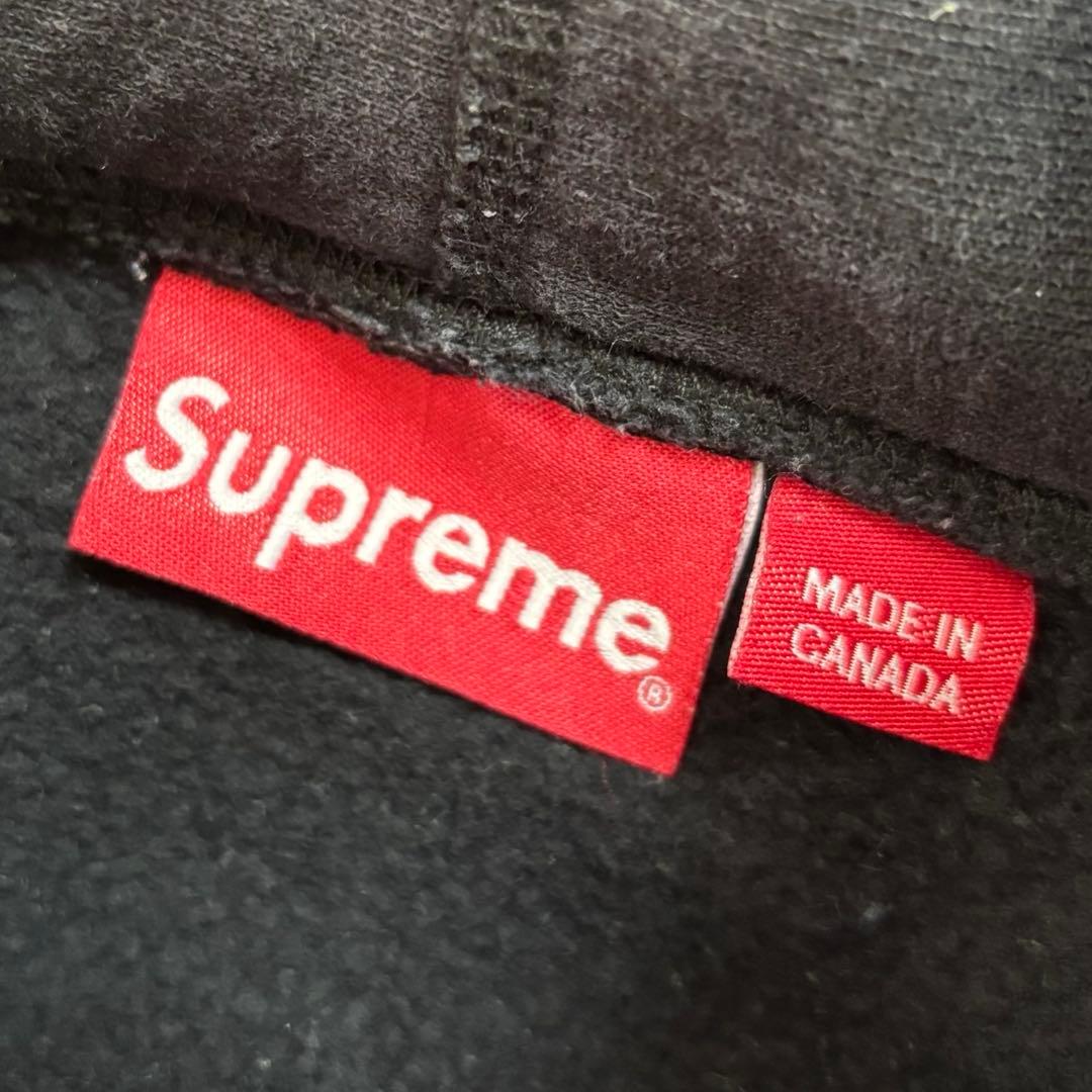 【17ss】シュプリーム Classic logo foodie パーカー M