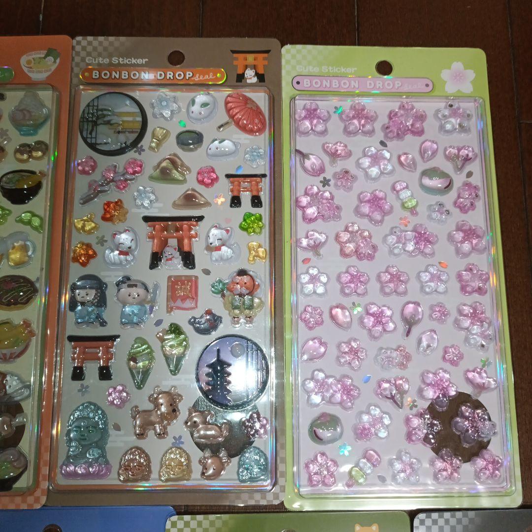 正規品　BONBON DROP 和柄　7枚　ボンボンドロップシール