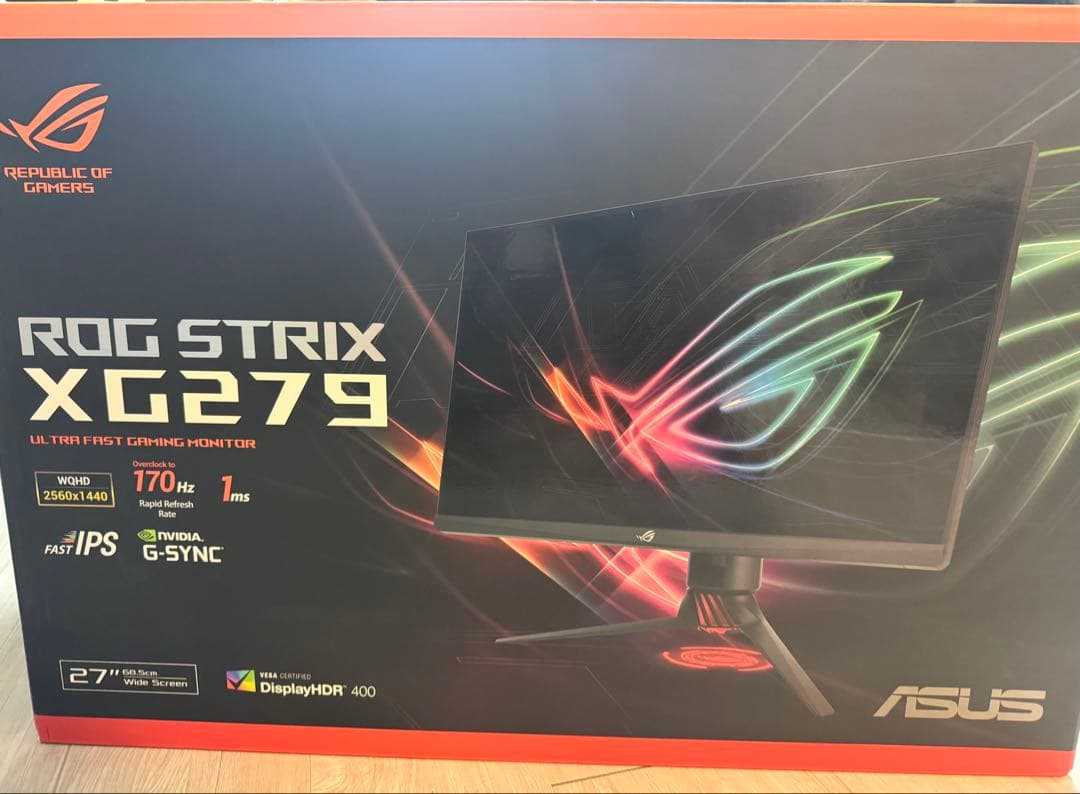 ディスプレイ・モニター本体 ASUS ROG STRIX XG279Q 27/2k/170Hz/1ms