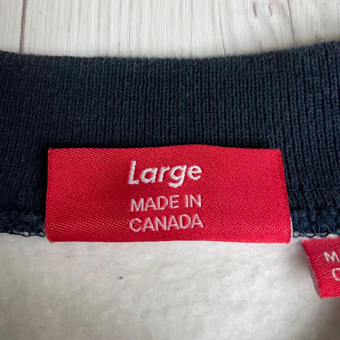 Supreme スウェット チェック 刺繍アーチロゴ バーシティ ジャケット L