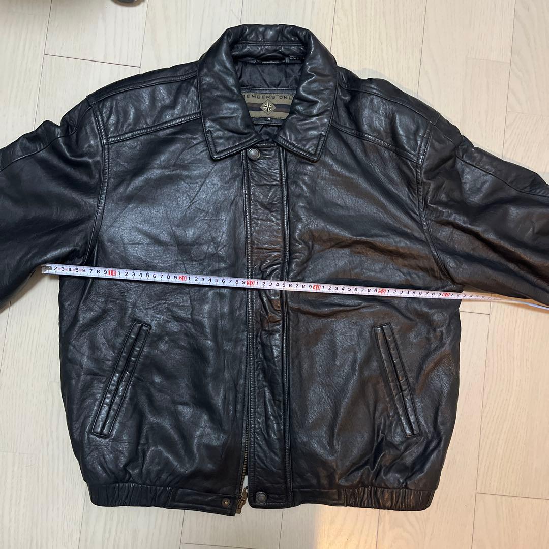 Members only レザージャケット ブラック