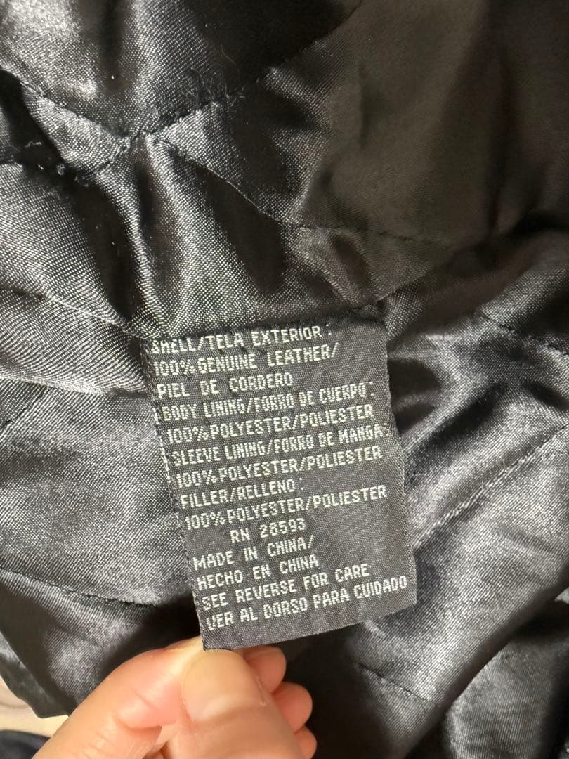 Members only レザージャケット ブラック