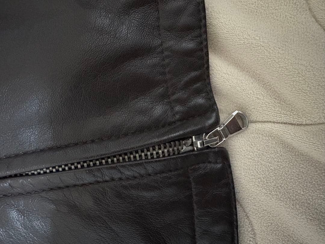 CINQUANTA レザーシングルライダースジャケット ブラウン(専用)