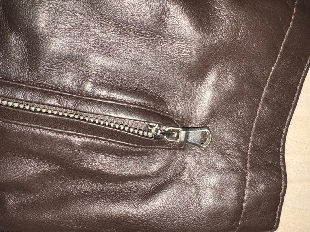 CINQUANTA レザーシングルライダースジャケット ブラウン(専用)