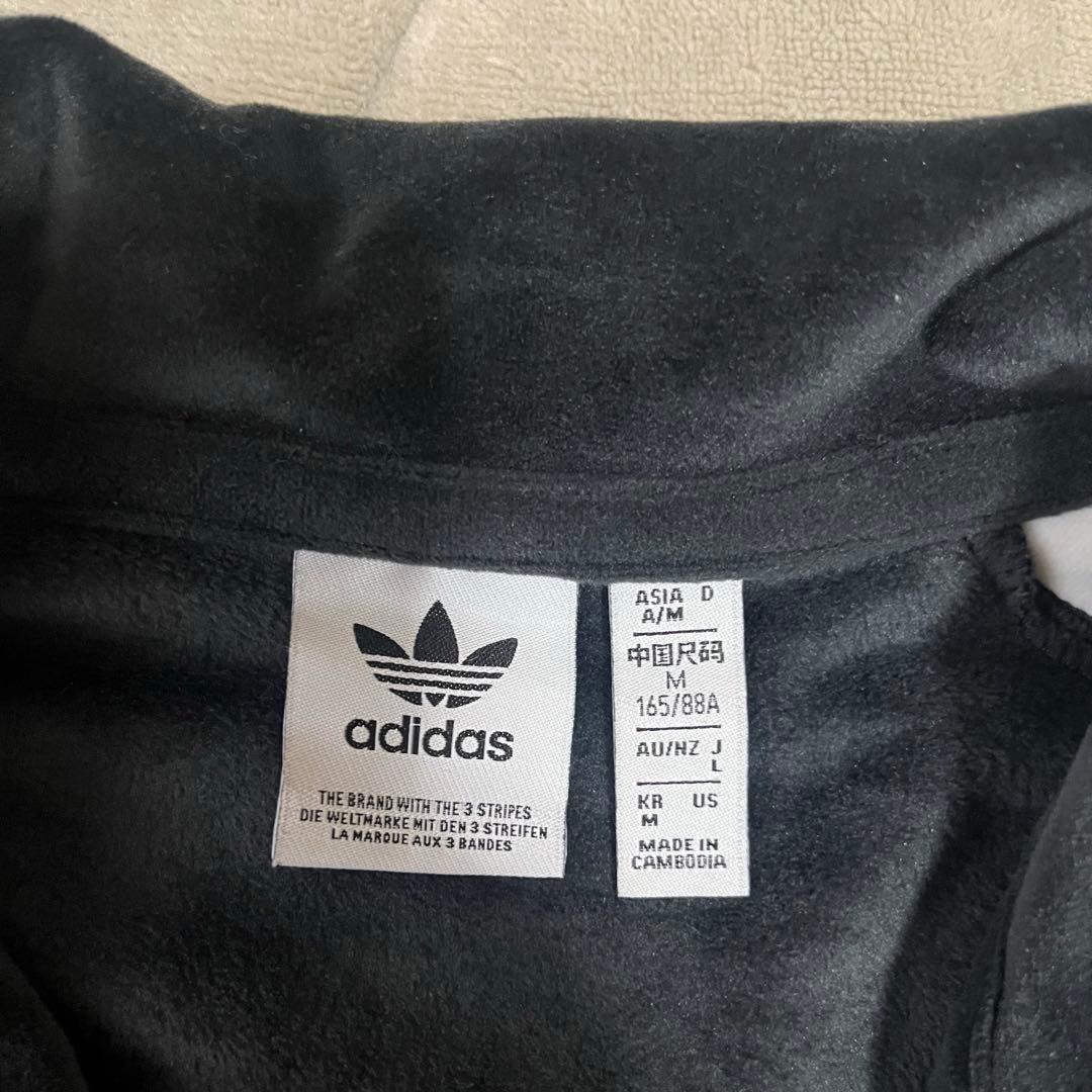 addidas W ADIBREAK VELOUR TT ブラック Mサイズ