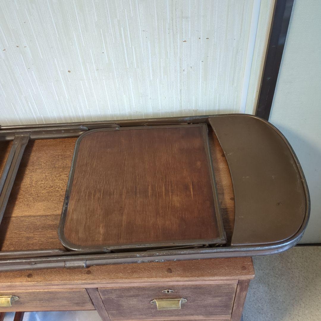 Clarin USAアンティーク折りたたみ椅子 ブラウン