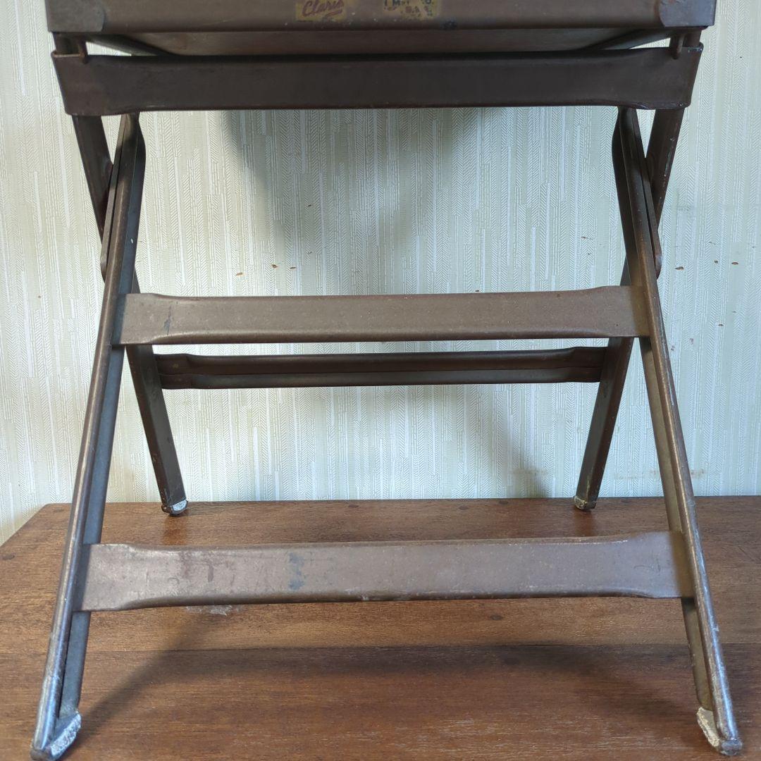 Clarin USAアンティーク折りたたみ椅子 ブラウン