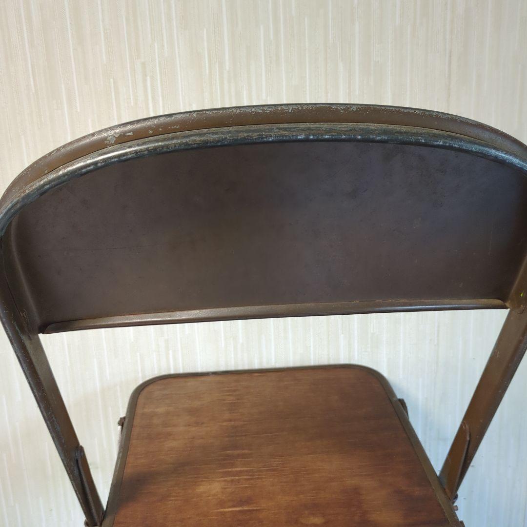 Clarin USAアンティーク折りたたみ椅子 ブラウン