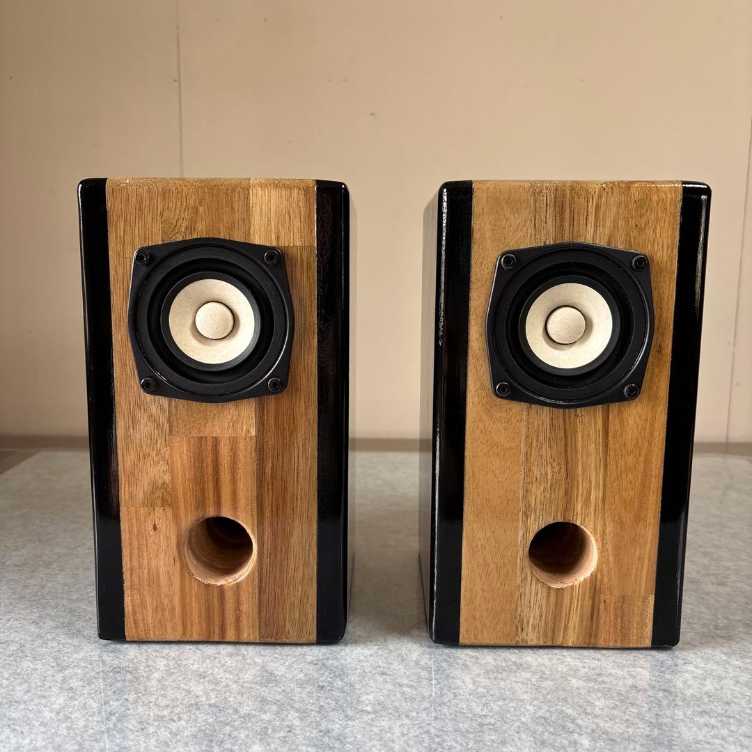 マークオーディオom-mf4-mica搭載自作スピーカー　ラビリンス・バスレフ型