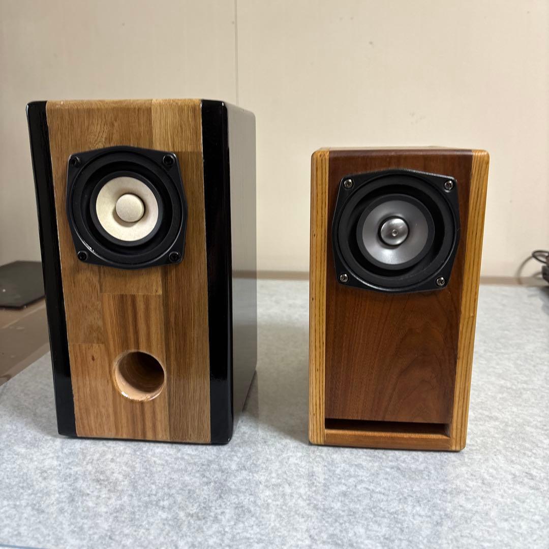 マークオーディオom-mf4-mica搭載自作スピーカー　ラビリンス・バスレフ型